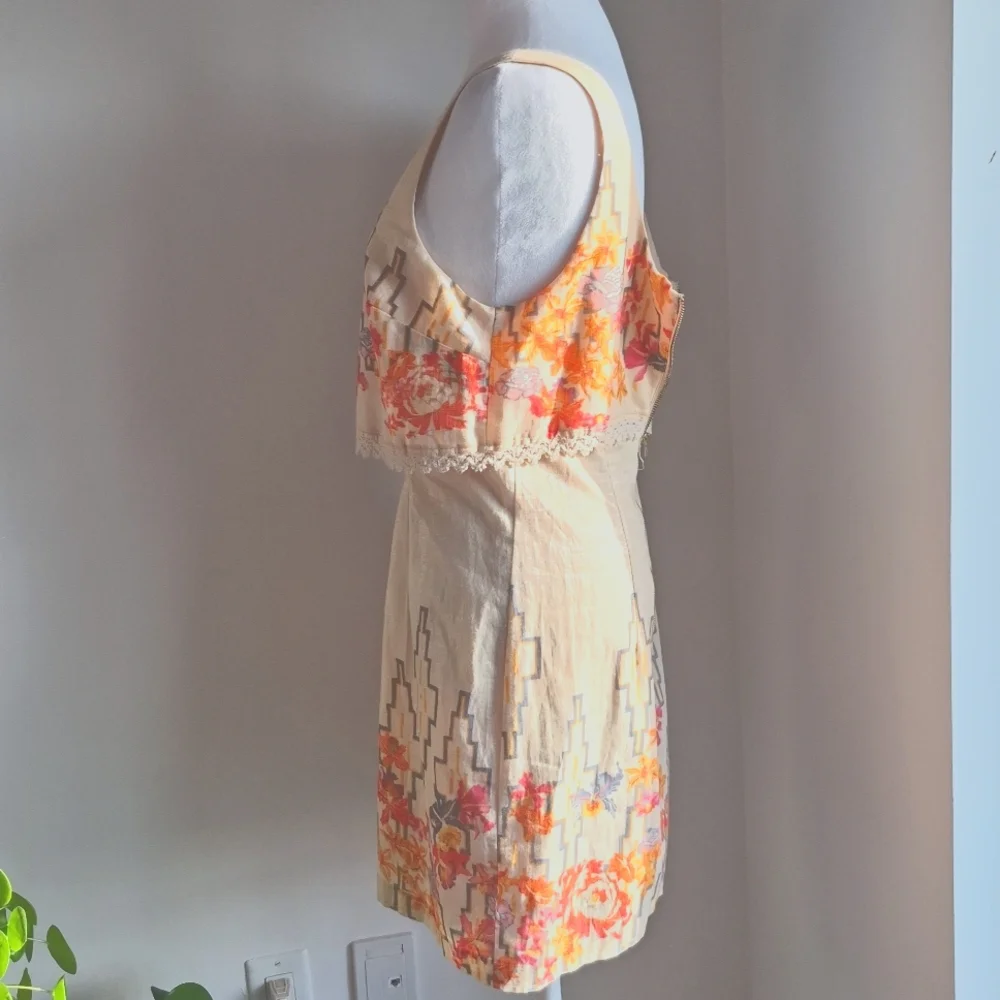 Free People Big Bang Metallic Dress Size 6 - Picture 4 of 9